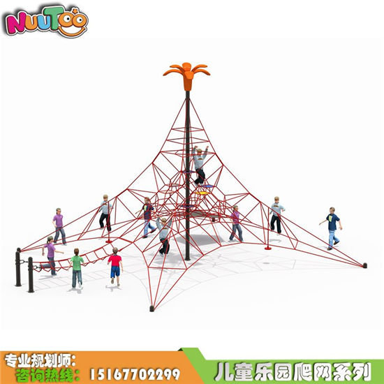 登山塔大型攀爬繩網(wǎng)設(shè)備價格_樂圖非標游樂